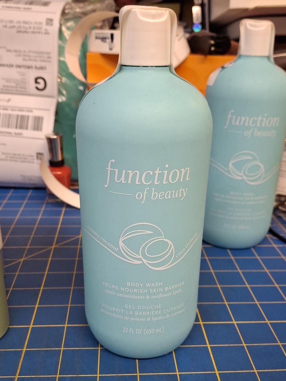 Function of Beauty Creamy Coconut Body Wash 650ml New Bottle